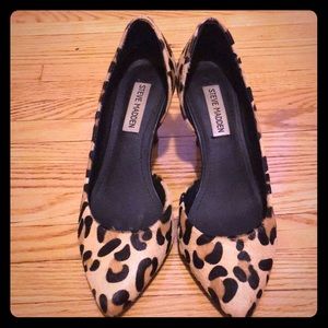 LEOPARD PRINT CALF HAIR KITTEN HEELS